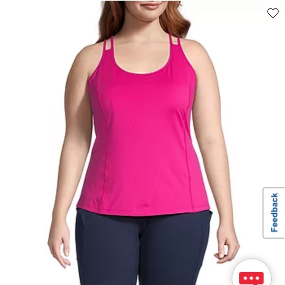 Xersion Tops Xersion Scoop Neck Sleeveless Tank Top Neon Berry Poshmark